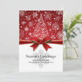 Carte Bonnes Fêtes Red Holiday Flat (Debout devant)