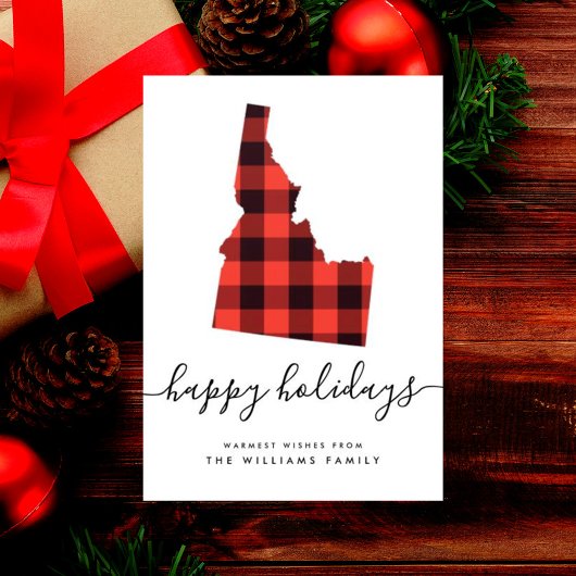 Carte BONNES VACANCES Chaleureuses De L'Idaho