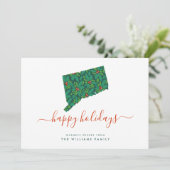 Carte BONNES VACANCES Chaleureuses Du Connecticut (Debout devant)