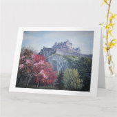 Carte Bonnie Scotland Edinburgh Castle fine art (Fleur jaune)