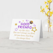 Carte Bons amis (Fleur jaune)