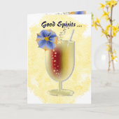 Carte Bons amis (Fleur jaune)