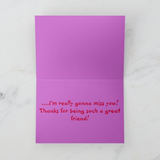 Carte bons amis (Intérieur)