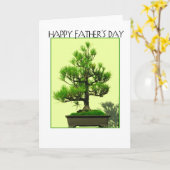 Carte Bonsaïs de fête des pères (Fleur jaune)