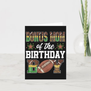 Carte Bonus Maman De L'Anniversaire Joueur De Football J