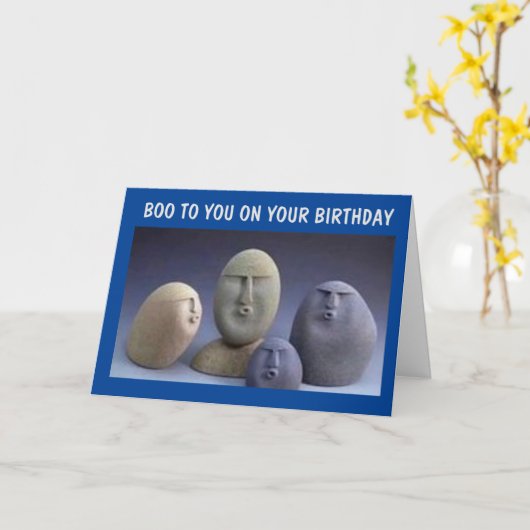 CARTE **BOO** À VOUS À L'OCCASION DE VOTRE ANNIVERSAIRE (Fleur jaune)