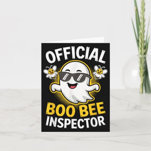 Carte Boo Bee Inspector Shirt Men Women Halloween Costum (Devant)
