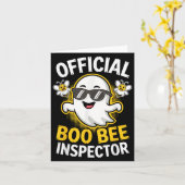 Carte Boo Bee Inspector Shirt Men Women Halloween Costum (Fleur jaune)