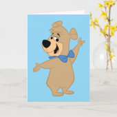 Carte Boo Boo Bear Armoiries Large (Fleur jaune)