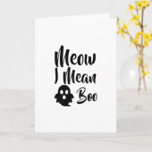 Carte Boo-catoween-halloween-drôle (Fleur jaune)