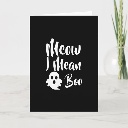 Carte Boo-catoween-halloween-drôle (Devant)
