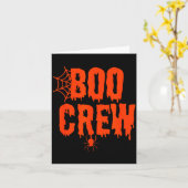Carte Boo Crew Funny Halloween Shirt For Group Costume F (Fleur jaune)