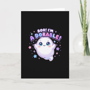 Carte Boo je suis adorable petit fantôme mignon
