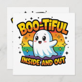 Carte Boo-Tiful À L'Intérieur Et L'Extérieur (Devant / Derrière)