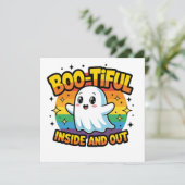 Carte Boo-Tiful À L'Intérieur Et L'Extérieur (Debout devant)