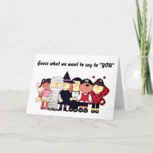 CARTE ***BOO TO YOU*** DE QUELQUES PETITS ENFANTS ! ! ! 