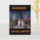 CARTE "BOO TO YOU" **PETIT-FILS** JOYEUX HALLOWEEN CART (Fleur jaune)