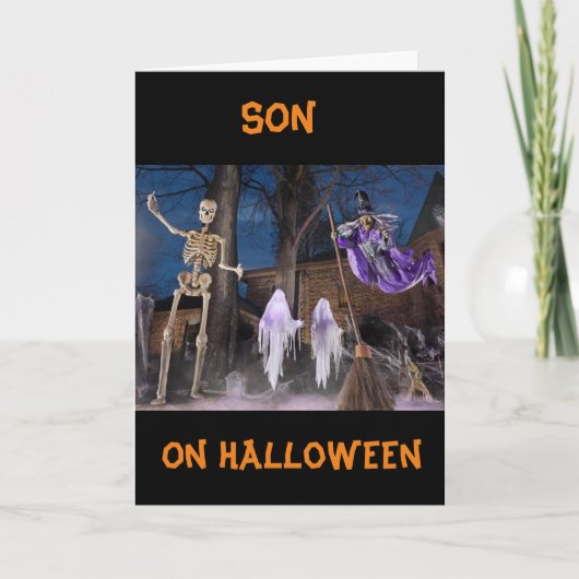 CARTE "BOO TO YOU" **SON** HEUREUX HALLOWEEN (Devant)
