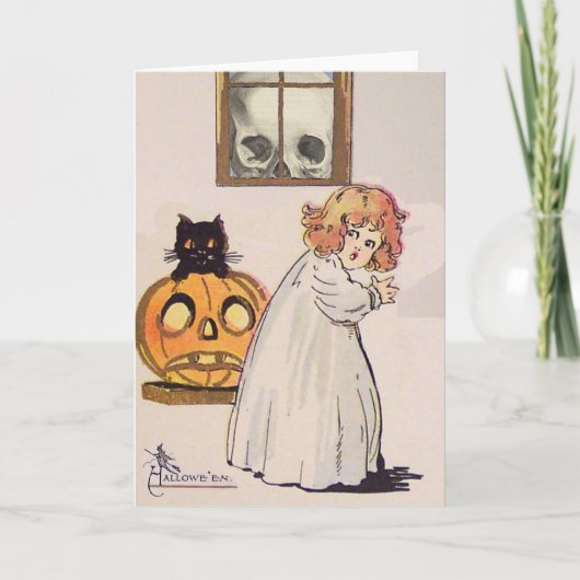Carte Boogeyman (carte vintage de Halloween) (Devant)