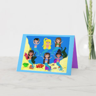 Carte Boogie Down in Mermaid Town Grey Card