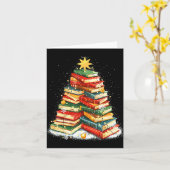 Carte Book Christmas Tree Reading  (Fleur jaune)
