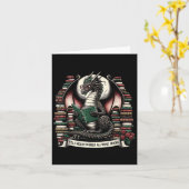 Carte Book Dragon Yes I Really Do Need All These Books (Fleur jaune)