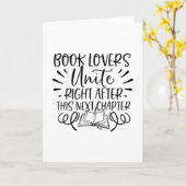 Carte Book Lovers Unite - Book Lover (Fleur jaune)