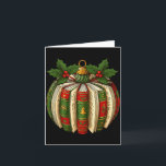 Carte Book Ornaments Book Lover Cozy Christmas Teacher L<br><div class="desc">Book Ornaments Book Lover Cozy Christmas Teacher Librarian</div>