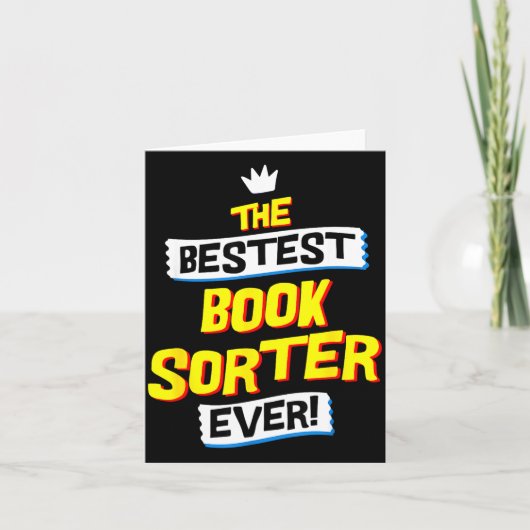 Carte Book Sorter, Funny Job Occupation (Devant)