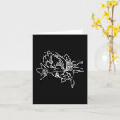 Carte Bookish Bookworm Store (2 Sided) You Do Not Yield  (Fleur jaune)