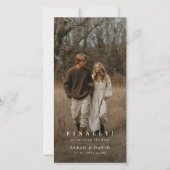 Carte Bookmark Photo Finally Save the Date Weddings (Devant)