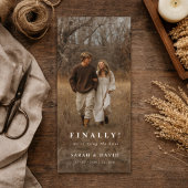 Carte Bookmark Photo Finally Save the Date Weddings