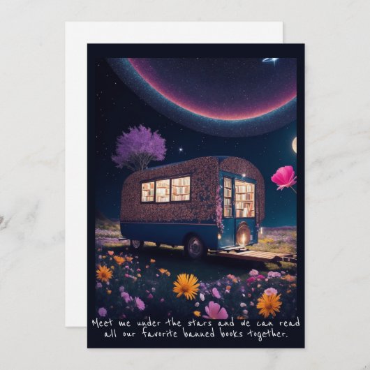 Carte Bookmobile interdit par magie (Devant / Derrière)