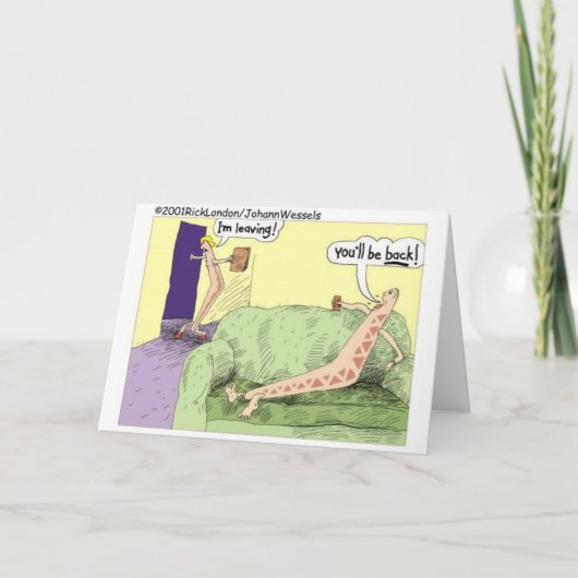 Carte Boomerang Relagionships Funky Cartoon Cadeaux & Te (Devant)