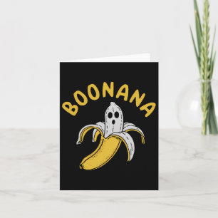 Carte Boonana Funny Skeleton à l'intérieur Banana Quirky