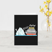 Carte Boop Funny Titanic Et Iceberg Pun Joke Mème Garçon (Fleur jaune)