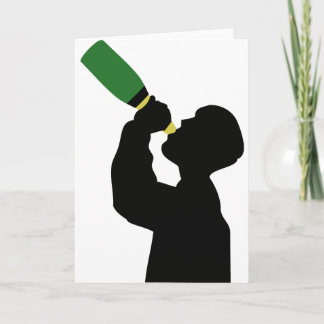 Carte booster d'anniversaire au champagne