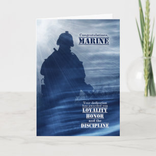 Carte Boot Camp Graduate Stars and Stripes Soldier Card