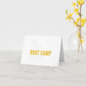 Carte Boot Camp Militaire Bootcamp Fitness (Fleur jaune)