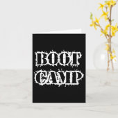 Carte Boot Camp Workout Bootcamp Fitness (Fleur jaune)