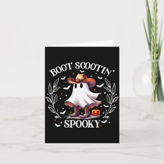 Carte Boot Scootin Soky Retro Western Funny Halloween Cu (Devant)
