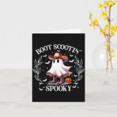 Carte Boot Scootin Soky Retro Western Funny Halloween Cu (Fleur jaune)