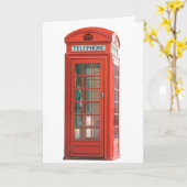 Carte Booth de téléphone rouge (Fleur jaune)