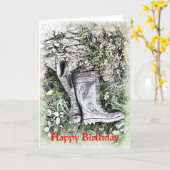 CARTE BOOTS (Fleur jaune)