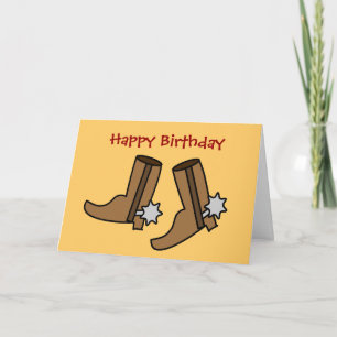 Carte Boots Cowboy Plutôt Danser Pays Ouest