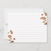 Carte Boots et bubbly Bridal douche recette (Dos)