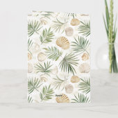 Carte Bord de mer océan coquillages anniversaire (Dos)