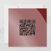 Carte Bordeaux moderne Shaded Qr Code moderne (Dos)