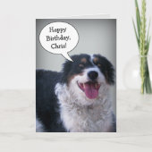 Carte Bordercollie Birthday (Devant)
