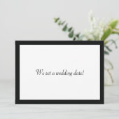 Carte Bordure à rayure noire (Debout devant)